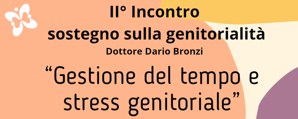 Gestione del tempo e stress genitoriale, il 13 marzo a Stimigliano